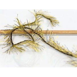 Bumblebee Eyelash Yarn, Yellow and Black- 100 Gram (3.53 Ounces) 164 Yards (150 Meters), Polyester, Ice Yarns Eyelash 100gr no. 44923, 1 Skein