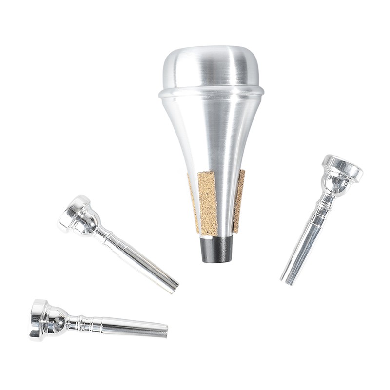 Trumpet Mouthpiece Mute Set 3C 5C 7C Practice Silencer Combination