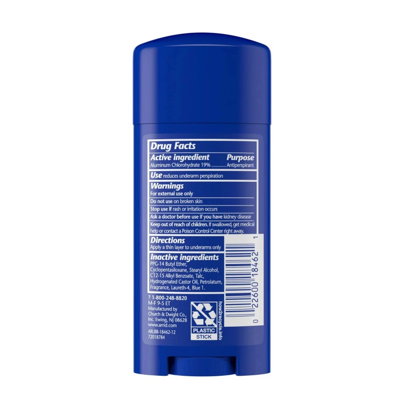 Arrid XX Extra Extra Dry Solid Antiperspirant Deodorant, Ultra Fresh,