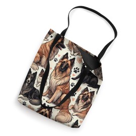 Beautiful Terv Dogs Pattern Cute Belgian Tervuren Tote Bag