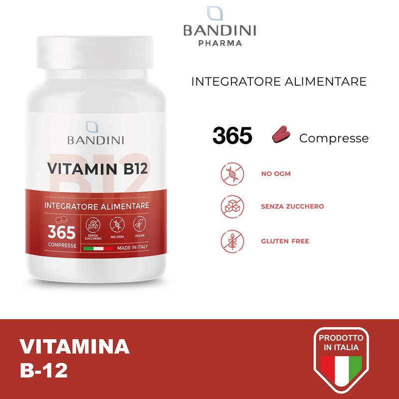 Bandini® Vitamin B12 365 Vegan (1 Year Coverage) - Methylcobalamin