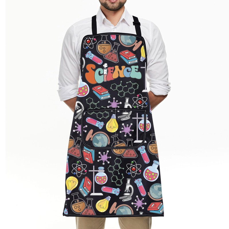 BNQL Science Apron With Pockets Science Lab Technician Gifts Apron