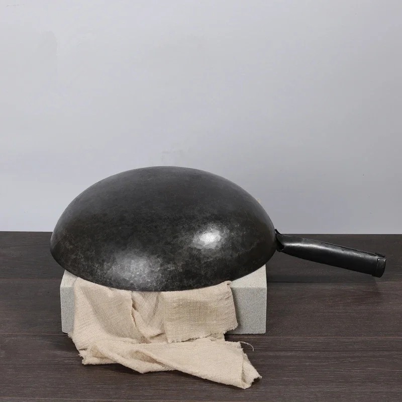 Master Star 100% Handmade Chinese Iron Wok No Coating Seasoned