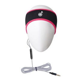 MMUSS Sleep Headphones with Music Headband with Ultra Thin Stereo Speakers Control Button.Perfect for Sleeping,Sports,Air Travel,Meditation and Relaxation (SHButton Pink 3.5mm)