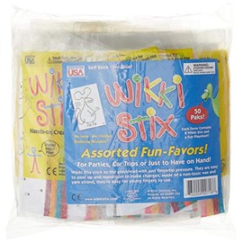 WikkiStix Fun Paks, Contains 50 Individual paks! Great for Parties, Travel, classrooms, Award/incentives, Restaurants Giving, Made in the USA