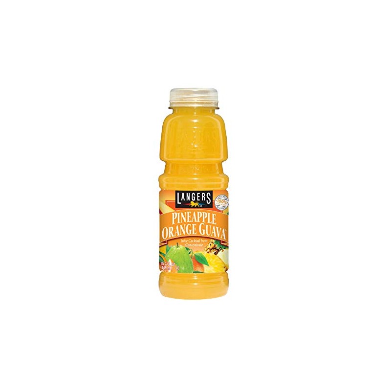 Langers Juice Cocktail, Pineapple Orange Guava, 15.2 Fl Oz (Pack