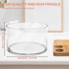 Prikoi 155oz Large Trifle Bowl with Lid, Modern Design Clear
