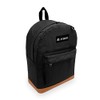 Everest Luggage Suede Bottom Backpack, Black, Large