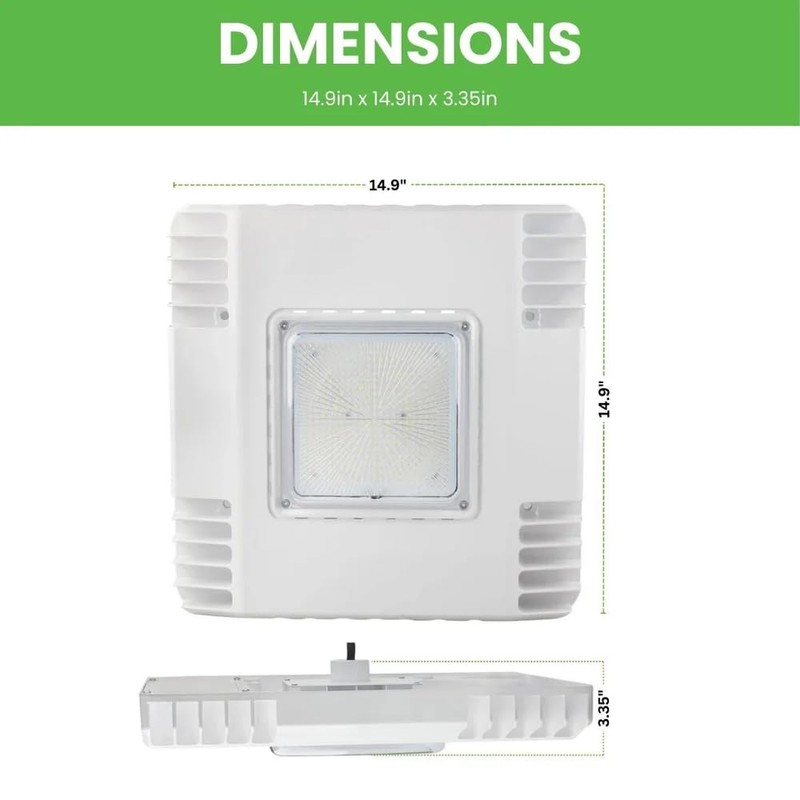 GREENLIGHTDEPOT LED Canopy Light - 150W - Gas Station Canopy