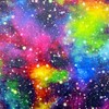 Super Soft Cuddle Fleece Fabric Material Galaxy 1MTR