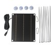 Solar Panel Exhaust Fan - 30W Solar Ventilation Fan for