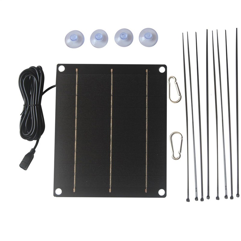 Solar Panel Exhaust Fan - 30W Solar Ventilation Fan for