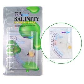 Abnaok Salinity Tester, Sea Specific Gravity Test for Fish Tank Pond Water Saltwater Freshwater, Accurate Automatic Hydrometer