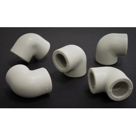 AERZETIX - C66863 Set of 5 90° Angle / Elbow with Internal Thread Made of PPR/Polypropylene/ Diameter 20 mm PN25 for Welding - Sanitary Heating Work Installation Drinking Water Supply Fitting Hose
