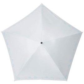 Mabu SMV-40301 Women's Folding Umbrella, Light Blocking, Heat Blocking, UV Protection, 5 Ribs, Ultra Lightweight, Carbon Fiber, 19.7 inches (50 cm), Compact Flower