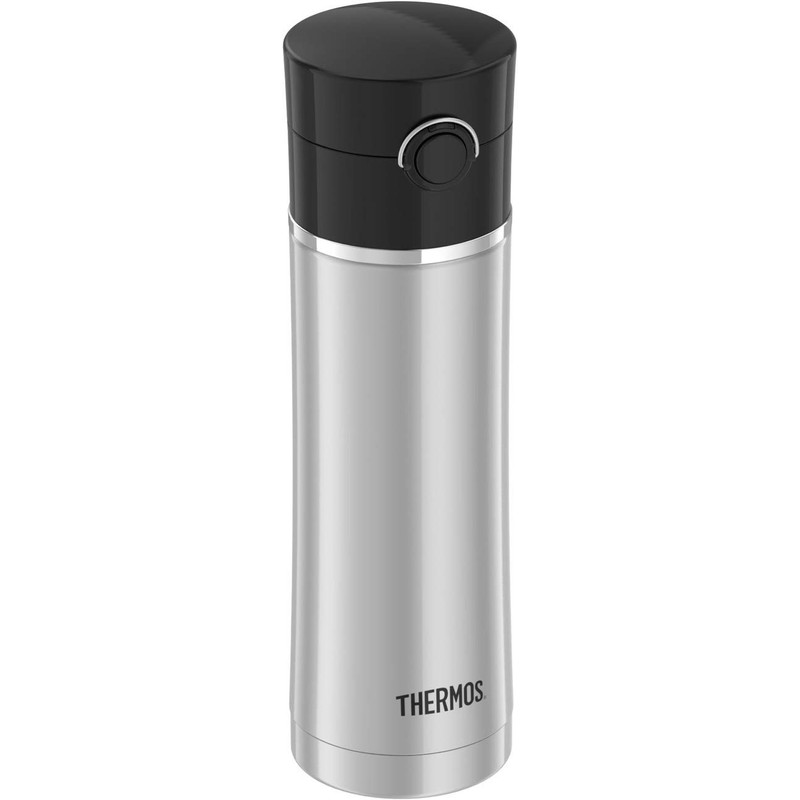 Thermos 16 Ounce Stainless Steel Vacuum Insulated Drink Bottle, Black