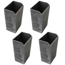 Boxer Tool Trailer Stake Pocket Weld On Sleeve Trucks and Trailers 4 Pack Bayer Style