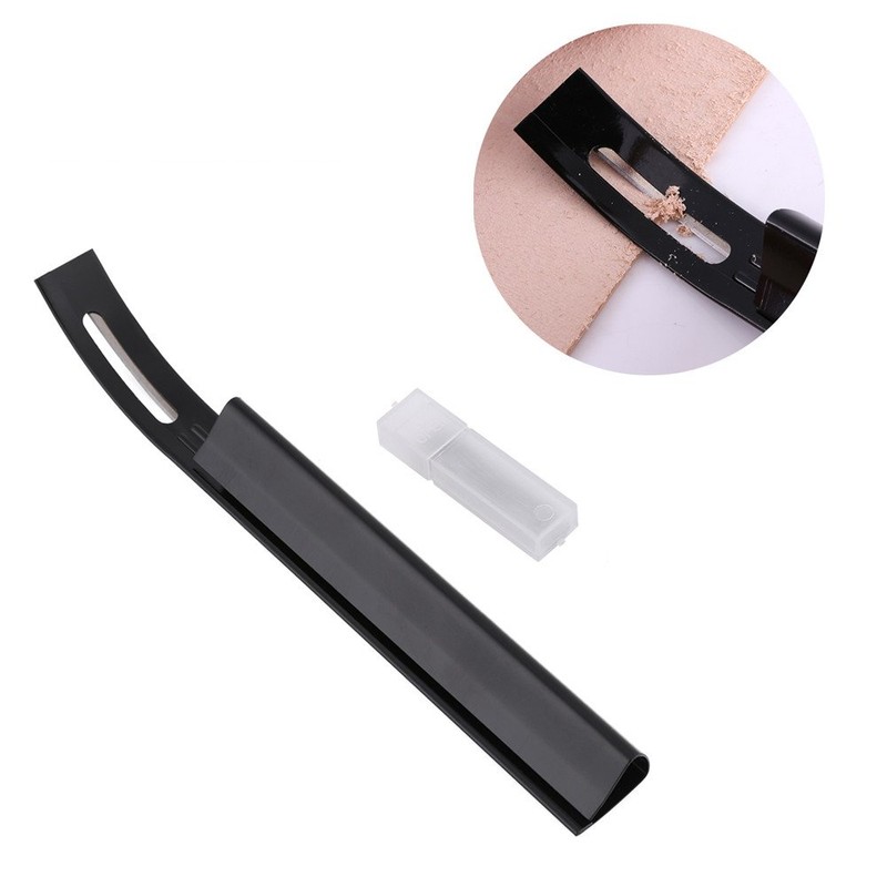 Stainless Steel Leather Exfoliating Tool, Curved Shape Leather Craft Skiving