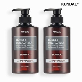 Kundal Honey Macadamia Nature Shampoo 500ml x 2 (Select Scent) / 쿤달 허니마카다미아 네이처 샴푸 500ml 2개 (향 선택)