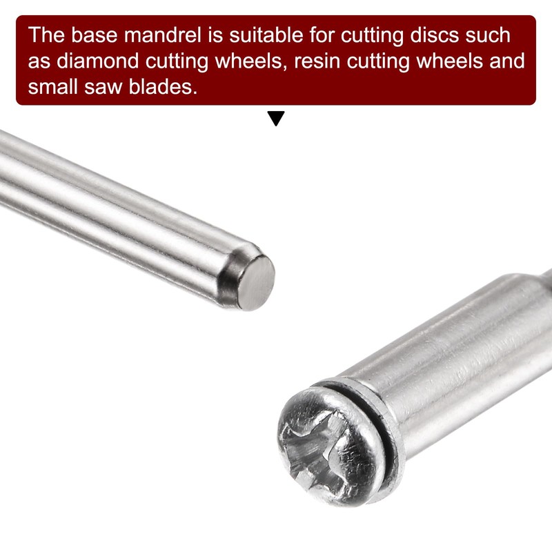sourcing map Cut Off Wheel Screws Mandrel 3 mm Shank