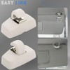 Easy Link 2x Sun Visor Holder Clip Grey Compatible with