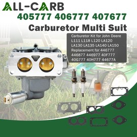 ALL-CARB 799230 Carburetor Replacement for John Deere L118 L120 LA130 LA135 LA140 LA150 Replacement for V-Twin 791230 699709 499804 Carburetor