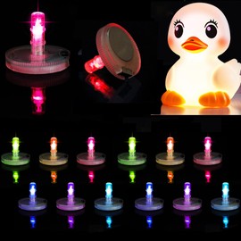 Tapones de pato iluminados, enchufe de plástico con luz LED multicolor, ilumina tu pato y coche, soporte para salpicadero de coche, soporte para pato para decoración de salpicadero de coche