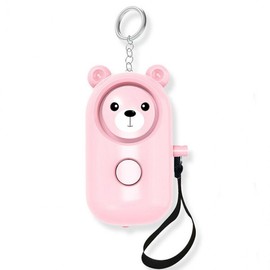 [HC10] Bear SOS Personal Safety Alarm (Pink) - Emergency Self-Defense Bell Alarm Bell (Pink)