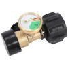 motor_glide2024 Propane Tank Gauge Brass Adapter w/Gas Pressure Level Meter
