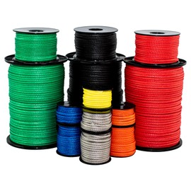 SGT KNOTS Hollow Braid HMPE Rope – Ultra-Strong, UV and Abrasion Resistant, High Strength-to-Weight Ratio, Lightweight for Arborists, Boating, Camping, Lifting, & Crafting (3/16", 50ft, Yellow)