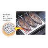 Kireidea NH46268 Fish Grill Mat, Large, Silver, Height 10.2 x