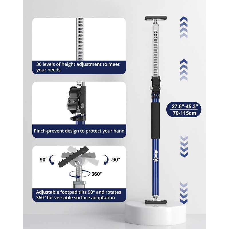 XINQIAO Adjustable Support Pole, Premium Steel Support Rod with 154