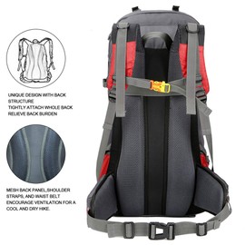 60L Waterproof Ultra Lightweight Packable Climbing Fishing Traveling Backpack Hiking Daypack,Backpack,Handy Foldable Camping Outdoor Backpack Bag with a Rain Cover (Red)