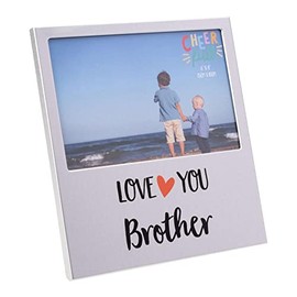 Aluminium 6' x 4' Photo Frame with Wording - Love You Brother