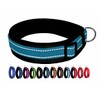 BUDDYPACK Extra Wide Dog Collar with Reflective Stripes, Soft Neoprene