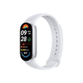 Xiaomi Smart Band 9 Global Version (2024) 1.62" Amoled Display | 233 mAh Battery | up to 21 Days of Battery Life | Over 150 Workout Modes | BT 5.4 | 50M Water Resistant - Glacier Silver
