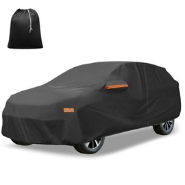 X AUTOHAUX Car Cover for Honda CRV 1995-2025 210D-PU Outdoor Full Car Cover All Weather with Door Zipper for Waterproof Windproof Sun Rain Snow Protection