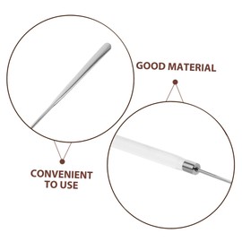 WOONEKY Glue Mixing Rod Cosmetic Long Spatula Makeup Spatula for Foundation Cosmetic Stirring Rod Cosmetic Mixers Makeup Long Spatula Stainless Steel Stirring Sticks Paint Stirrer Sticks