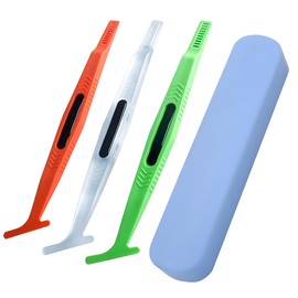 Zpana Car Micro Wrapping Squeegee Curves Set, 3PCS Flexible Vehicle Vinyl Slot Tint Tool Kit with Different Hardness, Universal Automotive Accessories for Film Installation Seal Tucking