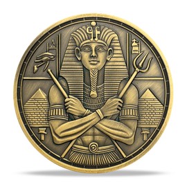 TOYTOSMPL Anubis and Ancient Egyptian Religious Coin Gift Set | Inspirational Medallion | Faith-Based Gifts for Spiritual Encouragement for Men & Women