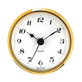 72mm Gold Bezel - Quartz - White Dial - Arabic Numerals - Acrylic Glass - Fully Assembled Unit