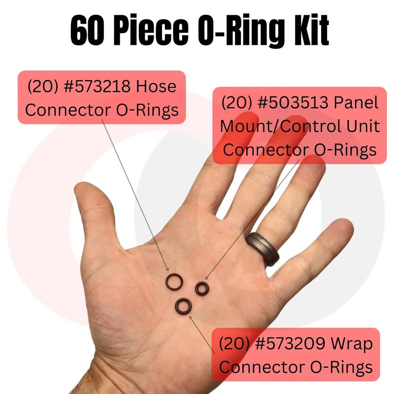 Captain O-Ring Replacement 60pc O-Ring Set #503555 for Game Ready