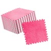 10pcs Plush Puzzle Floor Foam Mat Tiles Fluffy Cuttable Anti