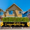 Congratulations Yard Banner Class of 2025 Graduation Party Decorations Gold