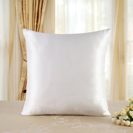Townssilk Pillowcase, 100% Silk, 19 mm, Reversible With Concealed Zip, 80x80cm