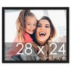 Poster Palooza 28x24 Frame Black Solid Wood Picture Frame -