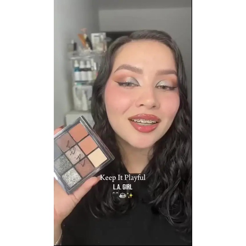 Paleta De Sombras Para Ojos Maquillaje 9 Tonalidades La Girl