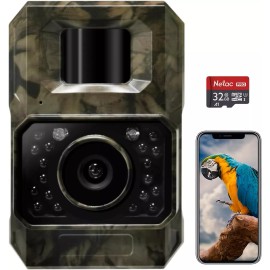 MAXDONE Trail Hunting Cameras with Night Vision Bluetooth WiFi 2000mAh Built-in Battery