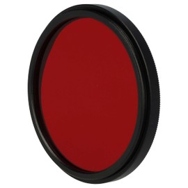 vhbw Universal Colour Filter for Camera Lenses with 49 mm Filter Thread Red Filter