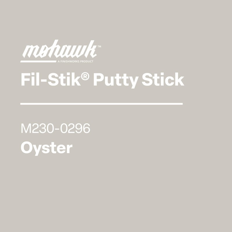 Mohawk Fil-Stik, Wax Putty Stick for Wood Repair, Oyster, M230-0296,